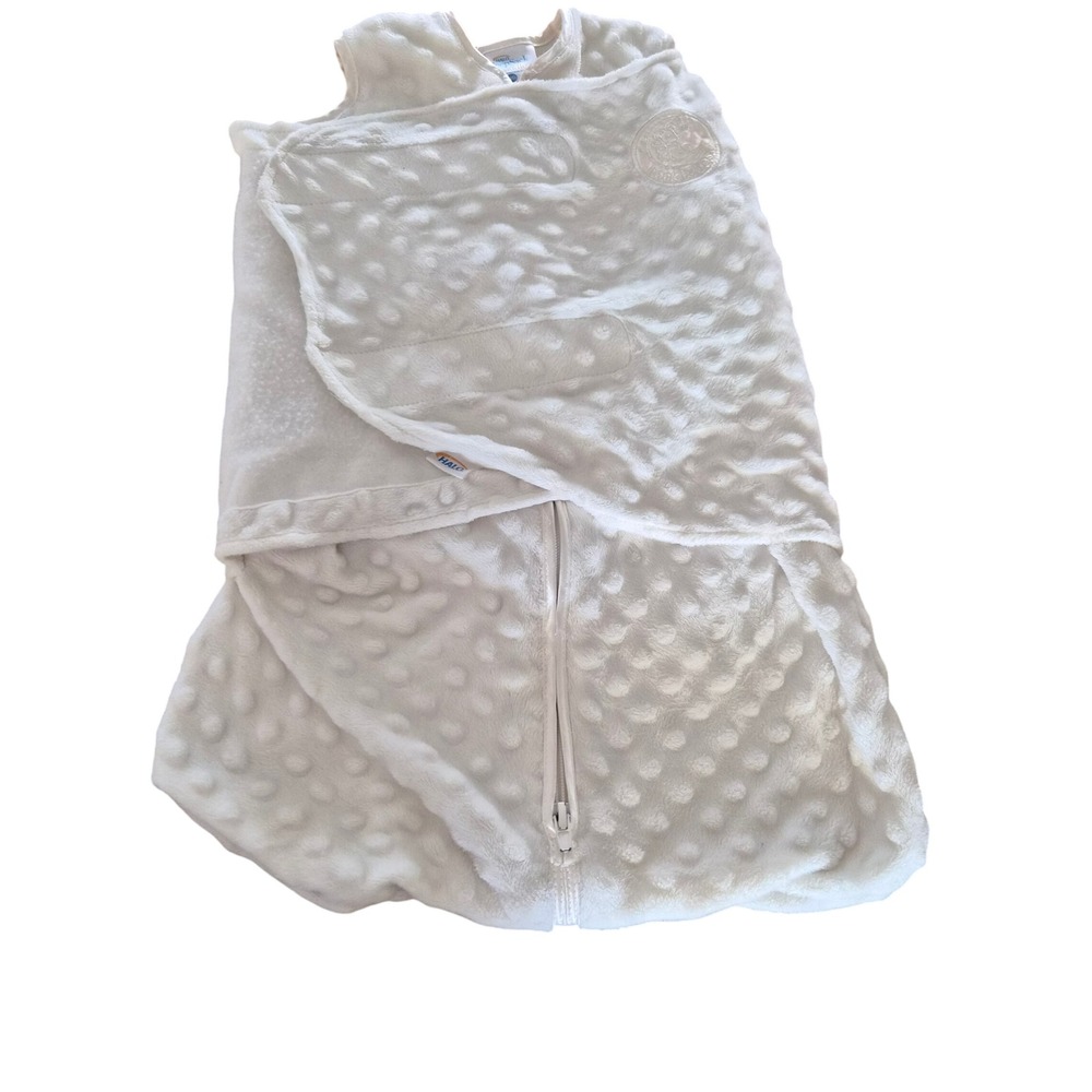 HALO SleepSack‎ Swaddle Newborn Cream Minky Dot Wearable Blanket 6-12 lbs NB